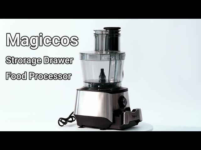 Magiccos Storage Drawer food processor,   Model FP408 360 view