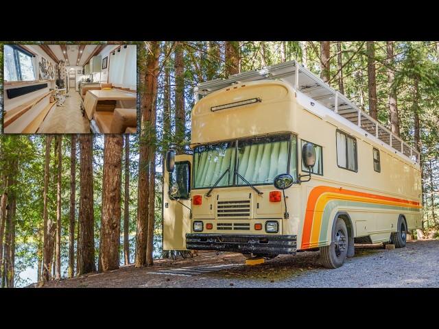 Raised Roof School Bus Tiny Home - Stunning Home on Wheels