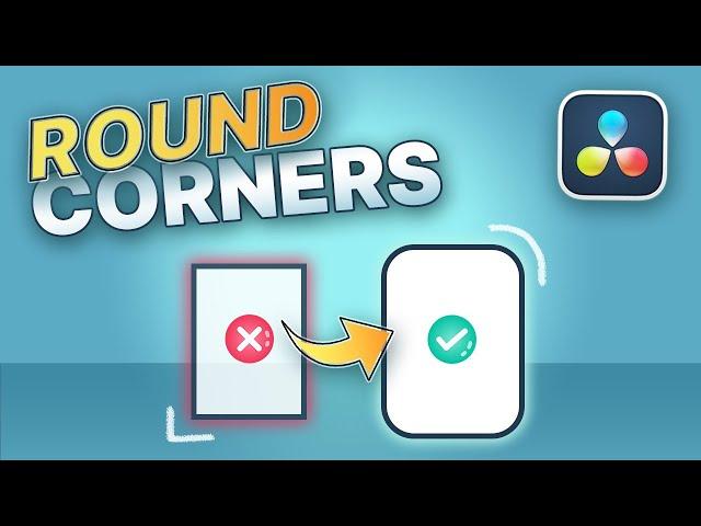 How to ROUND Corners in Davinci Resolve | Round Rectangles or Circle Crop Made Easy