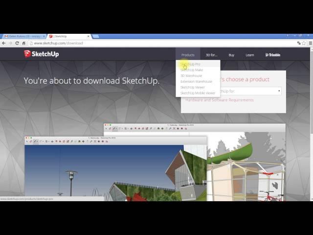 sketchup nasıl indirilir