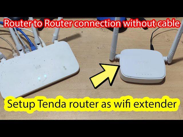 How to setup tenda wifi router as repeater / WiFi extender