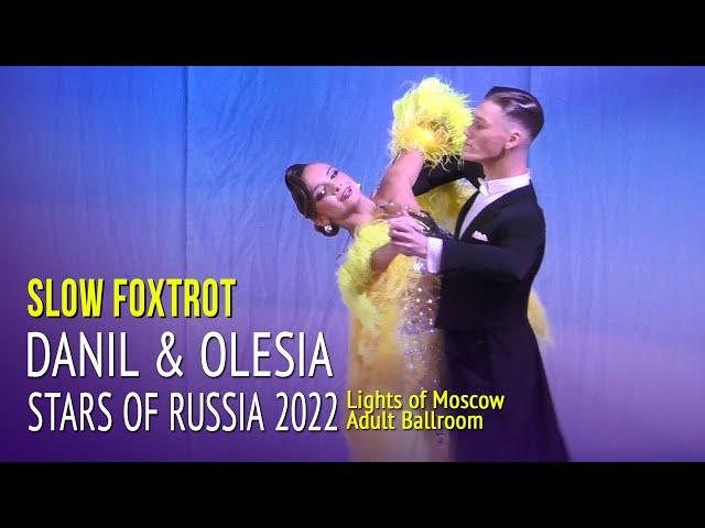 Slow Foxtrot = Danil Eremeev & Olesia Rosliakova = Stars of Russia 2022 Ballroom = Lights of Moscow