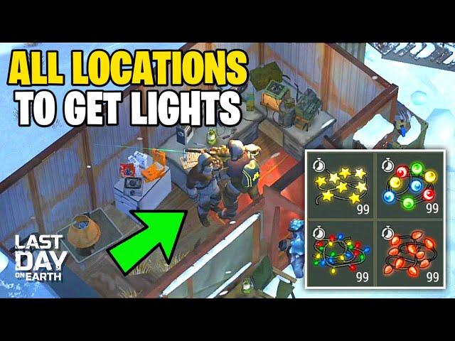 ALL LOCATIONS TO GET COLORFUL LIGHT! Winter of Despair Event - Last Day on Earth: Survival