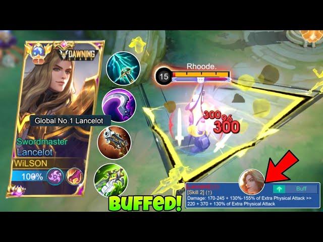 FINALLY BUFFED LANCELOT IS BACK TO THE META WITH THIS NEW 1SHOT BUILD & EMBLEM!! (WTF DAMAGE?!)