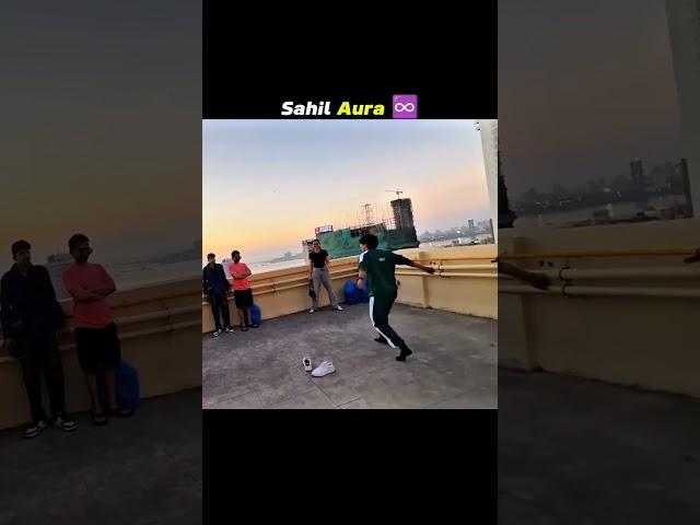 Sahil aura ️ #trendingreels #souravjoshivlogs #sahiljoshi #foryou #trending #aura #backflip #action