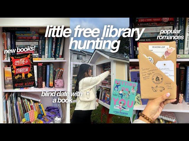 LITTLE FREE LIBRARY VLOG: mystery book, popular romances and more!!