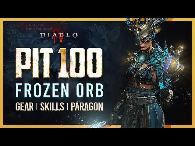 ALL NEW FROZEN ORB Build!! - Pit Clears 100+ Diablo IV Season 4