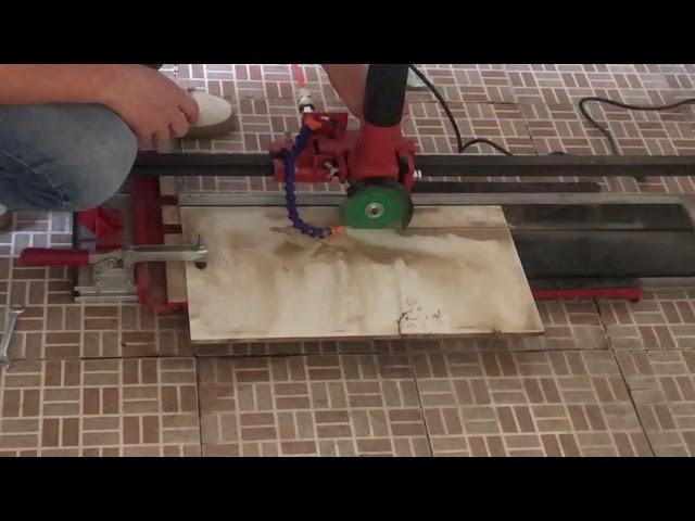 Manual tile cutter with angle grinder #tilecutter #anglegrinder #2in1