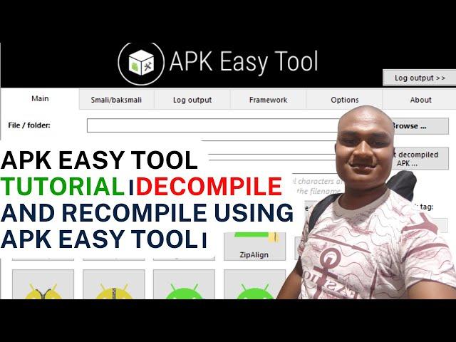 Apk Easy tool Tutorial । Decompile and recompile using apk easy tool।