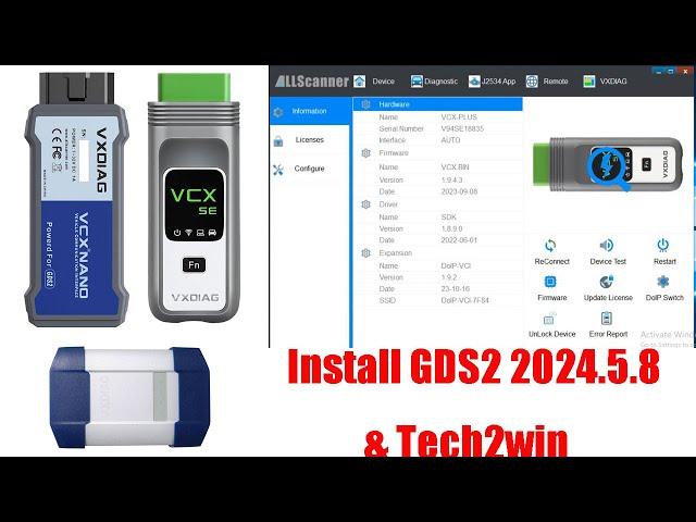 How to Install VXDIAG GM GDS2 2024.5.8 & Tech2win Software- OBDII365