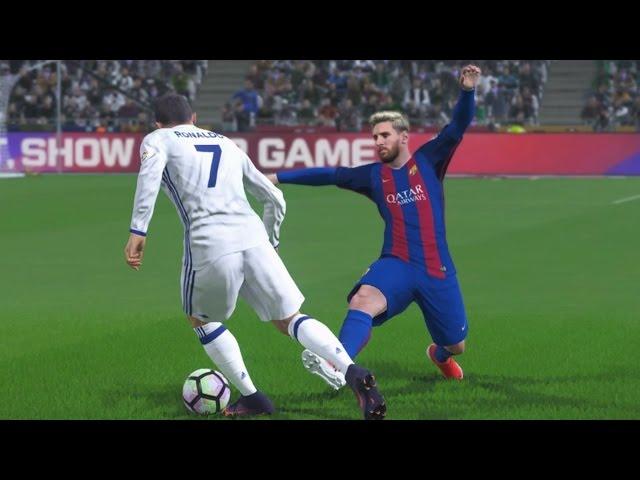 PES 2017 GAMEPLAY PS4 |REAL MADRID VS BARCELONA |UEFA CHAMPIONS LEAGUE