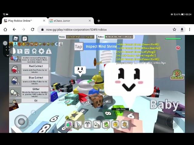 Donating 1 treat to the wind shrine *insane rewards!* in Roblox Bee Swarm Simulator