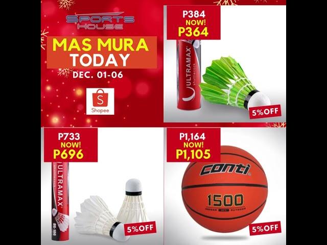 Sportshouse - Shopee Mall's Mas Mura Today Promo 2023 #sportshouse #sportshouseph #sportsequipment