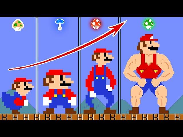  Evolution Mario Growing Up: Team Mario Musculars Nood vs Pro vs Hacker vs Muscle #777