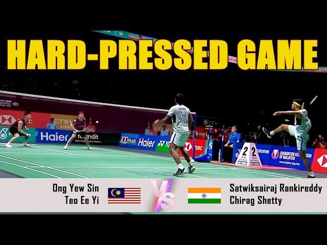 HARD-PRESSED GAME | Ong Yew Sin/Teo Ee Yi VS Satwiksairaj Rankireddy/Chirag Shetty