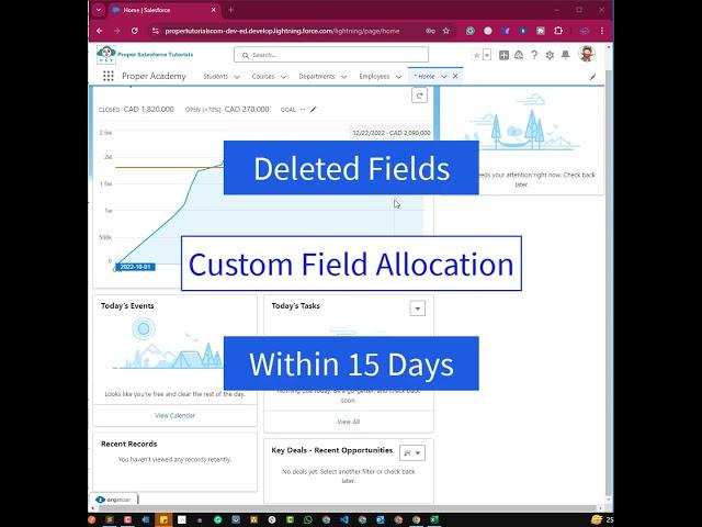 What are some points to consider while deleting fields?