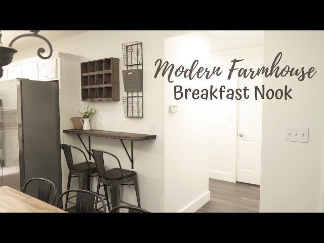 Small Space Makeover | Modern Farmhouse Breakfast Nook