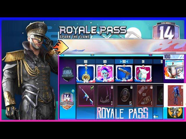 SEASON 14 ROYAL PASS 1 TO 100 RP CONFIRM REWARDS PUBG MOBILE | SEASON 14 ROYAL PASS LEAKS