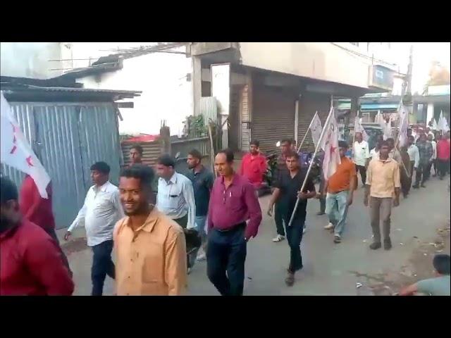 কাজের দাবিতে - নেশার বিরুদ্ধে কৈলাসহরে বাম ছাত্র যুবদের মিছিল