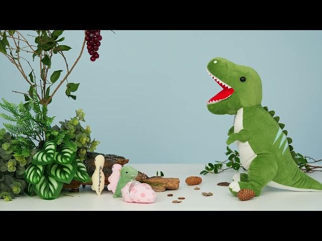 Dinosaur Stuffed Animals with Babies in the Belly Stop Motion AnimationMorisMos Stuffed Animals