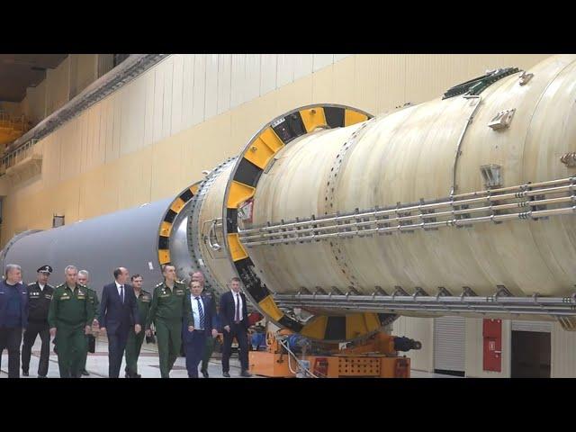 Production and launch of Sarmat nuclear missiles in Russia