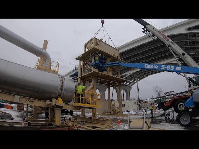 ALmix ALB-1500 Batch Asphalt Plant Install