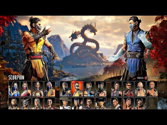 Mortal Kombat 1 - All Characters & All Kameo Characters (FULL ROSTER)