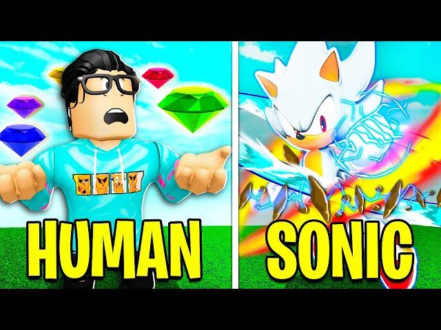 HUMAN To ELEMENTAL SONIC! (Roblox)