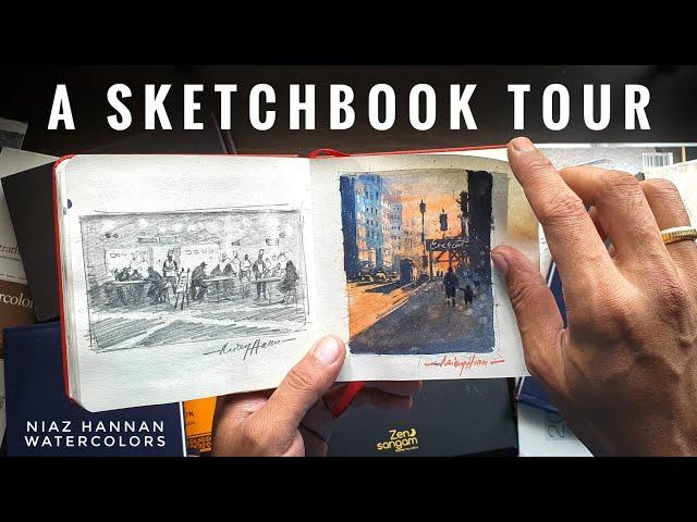 A Sketchbook Tour 2021 ~ Watercolor Sketchbook Flip Through