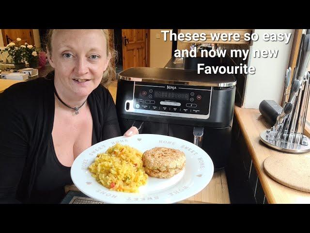 Ninja Air fryer Homemade Salmon fish cakes