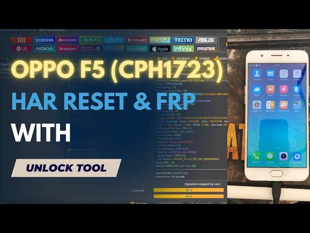 Oppo F5 (CPH1723) Hard Reset & Frp Unlock tool ️ No Need Test point