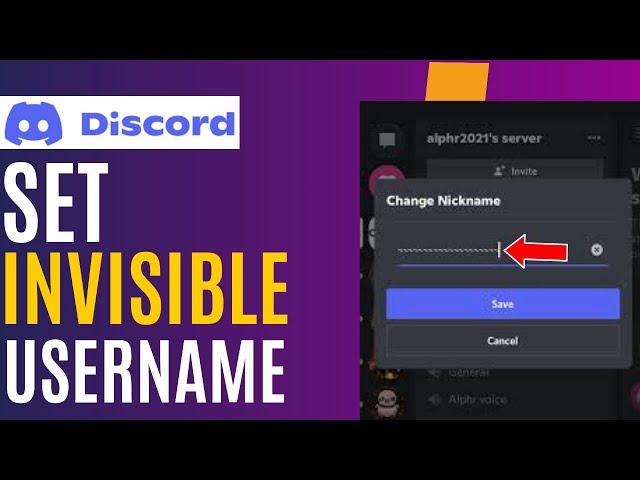 How to Invisible Name on Discord