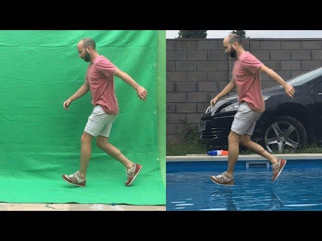 Green screen Chroma key tutorial in 4 minutes - walking on water