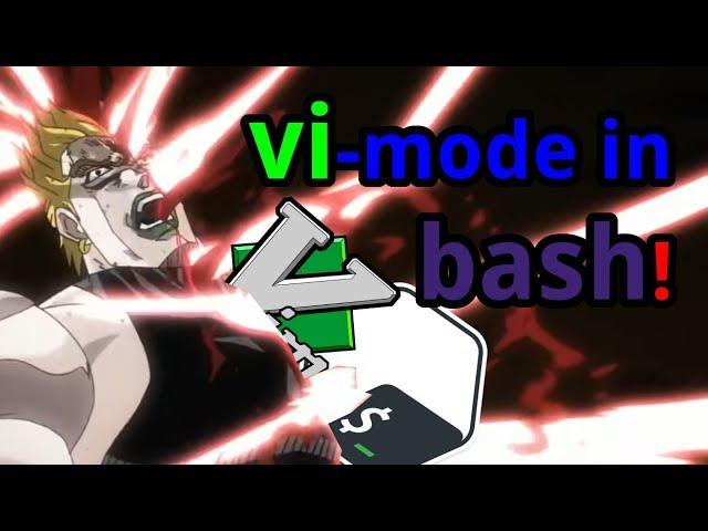 TFW You Learn There's a Vim Mode in Bash...