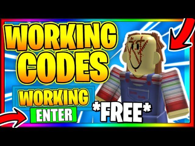 ALL *NEW* SURVIVE THE KILLER CODES 2020 CHUCKY Roblox Promo Codes