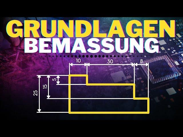 Grundlagen Bemaßung - technisches Zeichnen