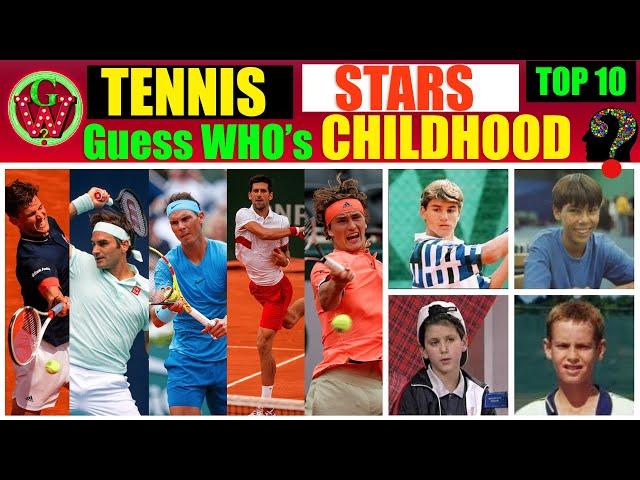 Top 10 Tennis Stars | Who Had Shocking Childhood | Guess the Names?? (Challenge)