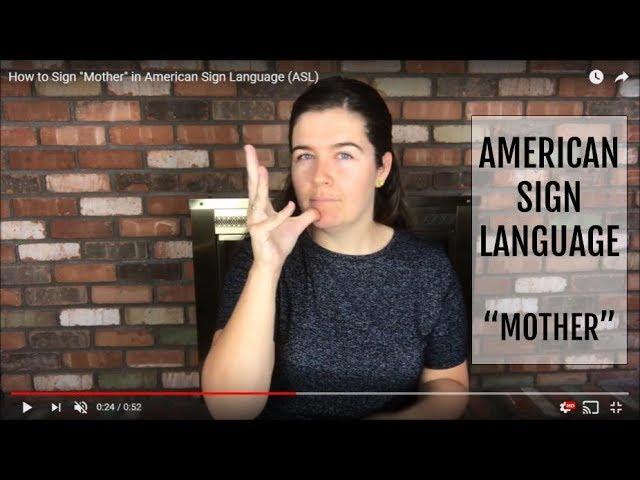 How to Sign "Mother" in Russian Sign Language | Русский Жестовый Язык (PЖЯ) 