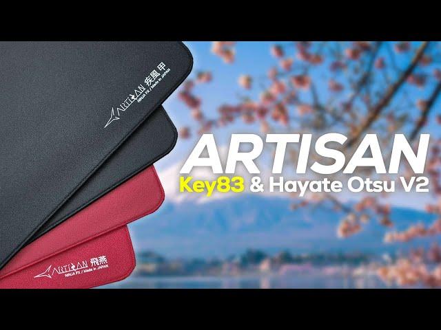 NEW ARTISAN MOUSEPADS | Key83 (Rokkaku) & Hayate Otsu V2 Review