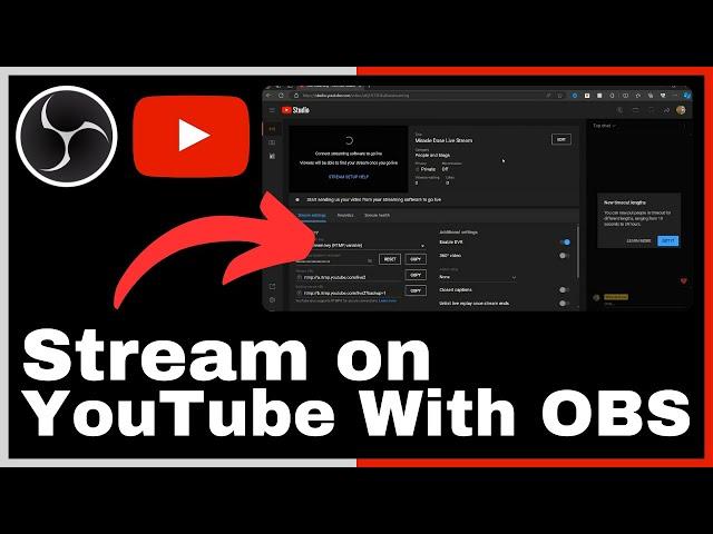 How to Stream On YouTube With OBS Studio