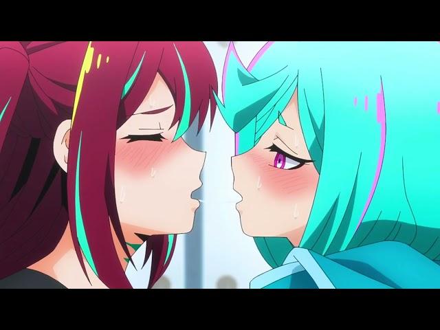 loco x leber kiss scene  | Mahou Shoujo ni Akogarete Episode 10