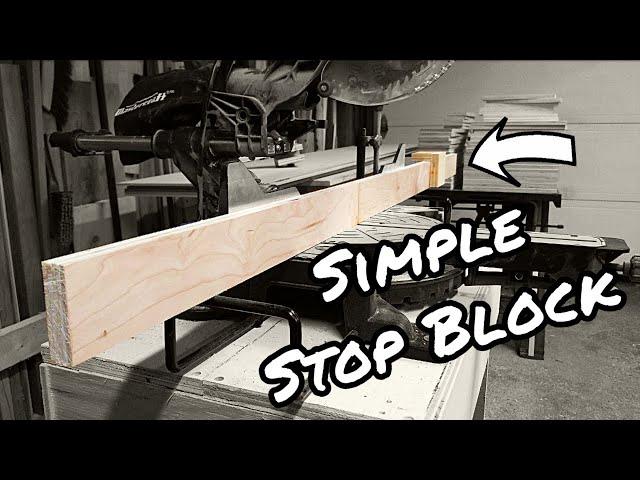 Simple Stop Block System for Miter Saws [How to]