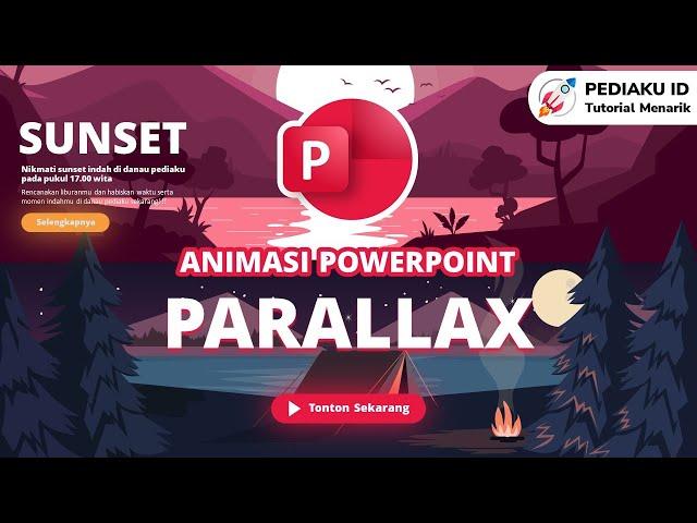 CARA MEMBUAT SLIDE POWERPOINT ANIMASI PARALLAX | Parallax Powerpoint Animation