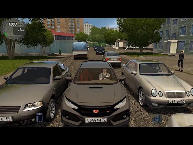 Поехал с друзьями на шашлык в лес - реальная жизнь в city car driving!! Рп задания + руль