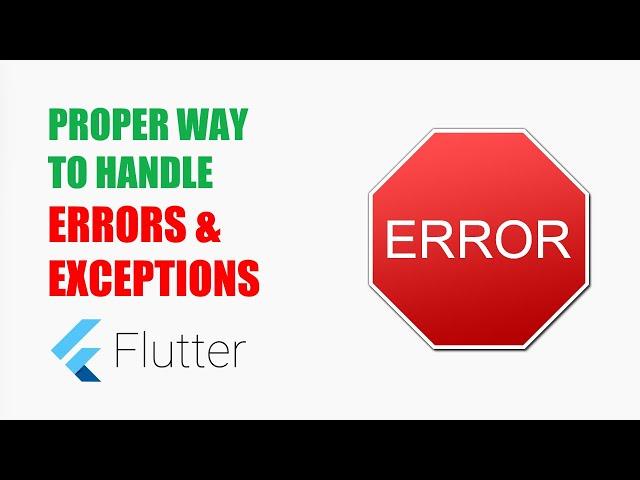 #Google's Flutter Tutorial - Proper Error & Exception Handling (coderzheaven.com)