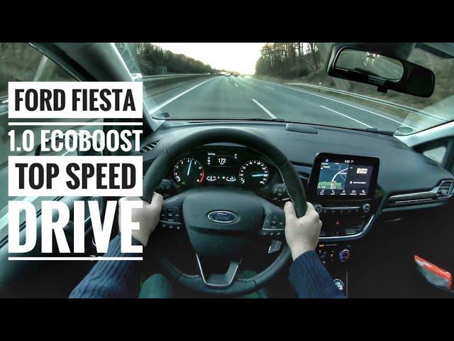 Ford Fiesta 1.0 EcoBoost (2019) | POV Drive on German Autobahn - Top Speed Drive