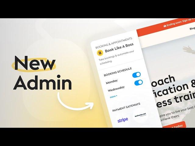 Brand New Admin for Book Like A Boss