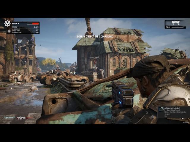 Gears Of War 4 | Horde - INSANE 1-50 Wave | Engineer | GRIDLOCK Map