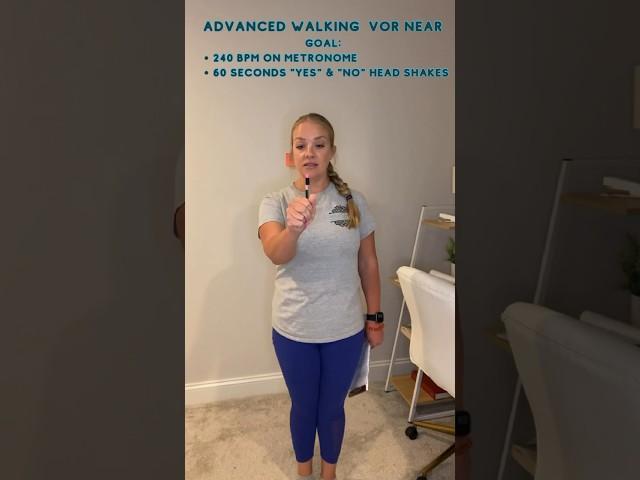VOR x 1: Vestibular Adaptation Exercise (Gaze Stability) #vestibular