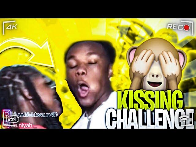 No hands kissing Challenge‼️